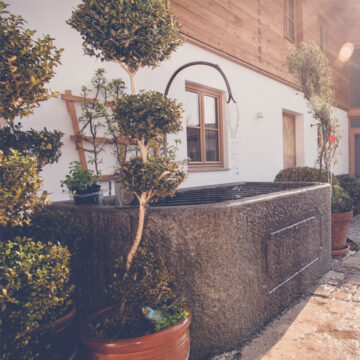 schöner Biergarten